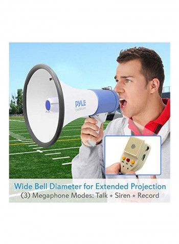 Megaphone PA Bullhorn Speaker PMP59IR White/Blue