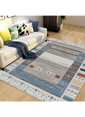 Nordic Simple Color Block Chic Rectangular Carpet Multicolour 160x230centimeter