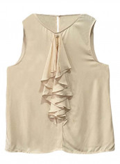 Frill Detail Casual Blouse Doll Beige reviews Frill Detail Casual Blouse Doll Beige