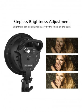 LED Photography Softbox Light Set Black