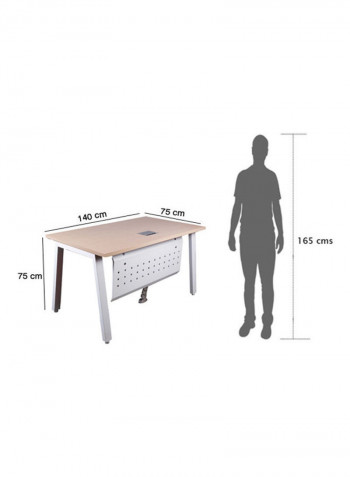 Modern Workstation Oak 75x75x140cm