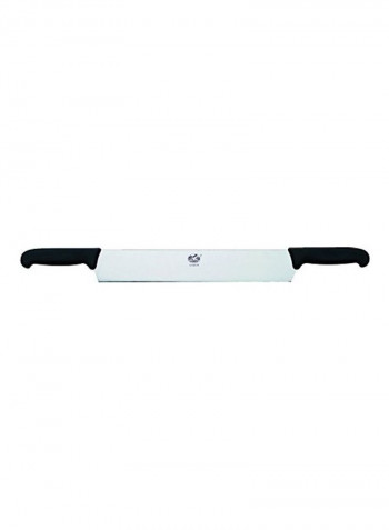 Stainless Steel Double Handle Cheese Knife Silver/Black
