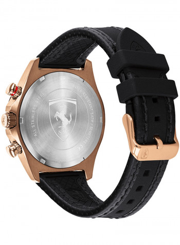 Men's Leather Chronograph Wrist Watch 830719