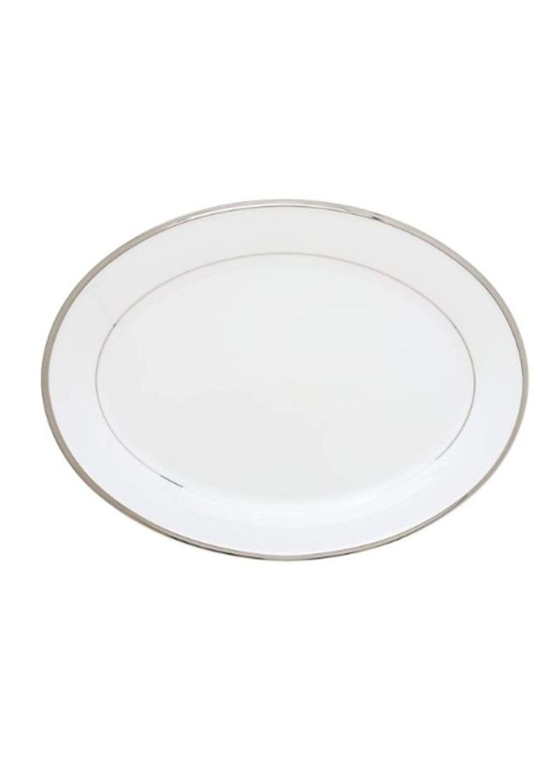 Solitaire Oval Platter White 16inch