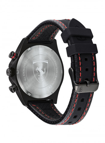 Men's Leather Chronograph Wrist Watch 830717