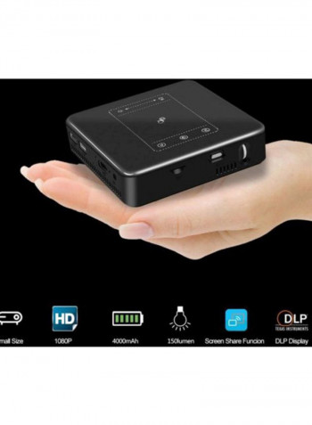 Mini DLP Projector DL-S10 Black