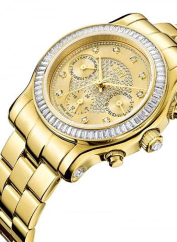 Women's Laurel 0.09 Ctw Diamond 18K Gold-Plated Stainless-Steel Watch J6330A