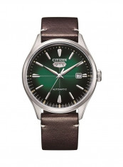 Men's Mechanical Leather Analog Watch NH8390-03X