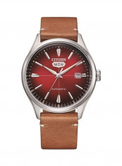 Men's Mechanical Leather Analog Watch NH8390-11X