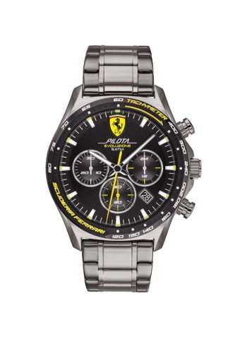 Men's Metal Quartz Chronograph Wrist Watch With Date Display 830715