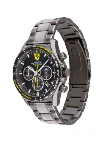 Men's Metal Quartz Chronograph Wrist Watch With Date Display 830715