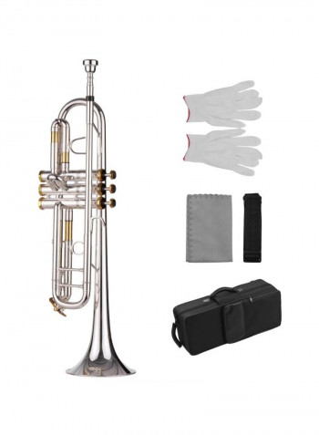 Brass Trumpet With Accessories