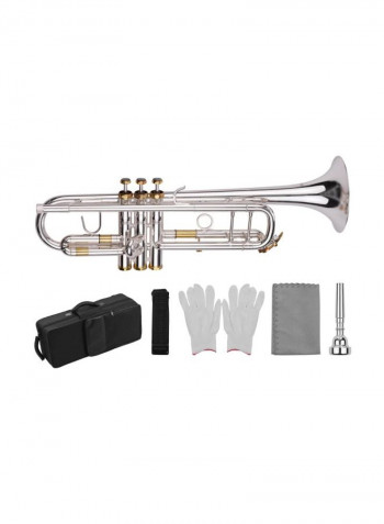 Brass Trumpet With Accessories
