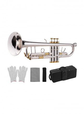Brass Trumpet With Accessories