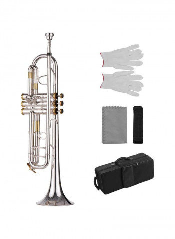 Brass Trumpet With Accessories