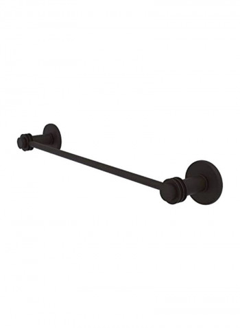 Mercury Collection Dotted Accent Towel Bar Black 36inch