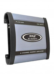 2-Channel Mosfet Amplifier PLAM1000 Grey/Black