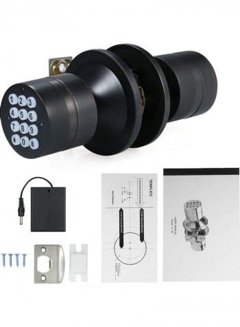 Digital Door Lock with BT Function Support Black