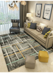 Colorful Stripes Living Room Carpet Multicolour 140(W)x200(L)centimeter
