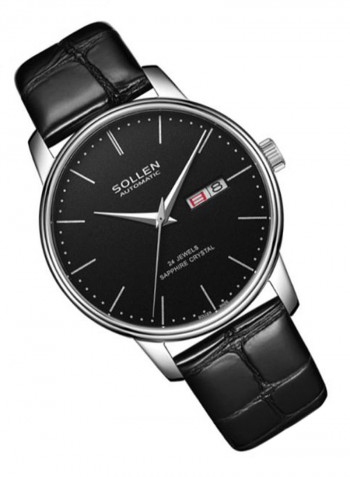 Men's Leather Analog Watch LEN67926