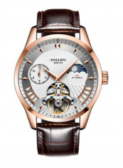 Men's Leather Analog Watch LEN67882