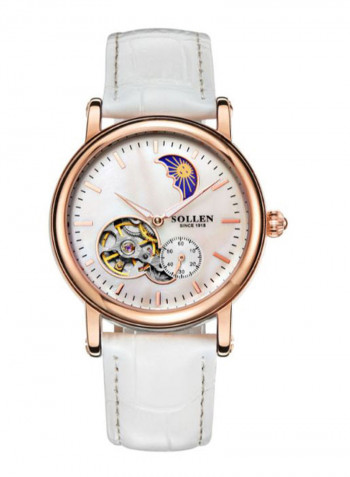 Women's Leather Analog Watch LEN67899