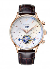 Men's Leather Analog Watch LEN67909