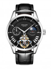 Men's Leather Analog Watch LEN67885
