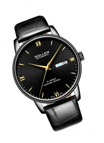 Men's Leather Analog Watch LEN67923