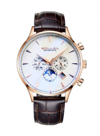 Men's Leather Analog Watch LEN67944