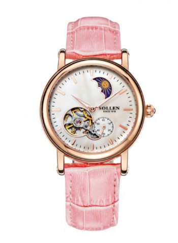 Women's Leather Analog Watch LEN67902