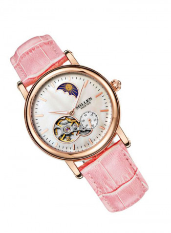 Women's Leather Analog Watch LEN67902