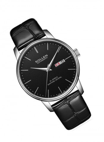 Men's Leather Analog Watch LEN67926