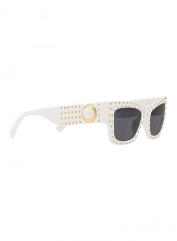 Women's UV Protected Rectangular Sunglasses - Lens Size: 52 mm