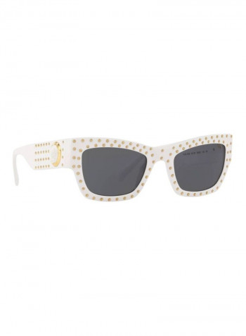 Women's UV Protected Rectangular Sunglasses - Lens Size: 52 mm