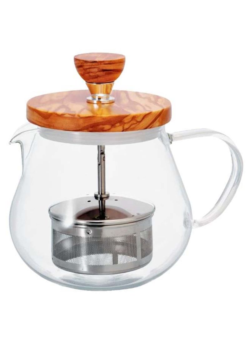 Tioru Wood Tea Kettle 450 ml 7748771 Clear/Brown/Silver
