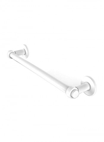 Continental Collection Brass Towel Bar Matte White 30inch