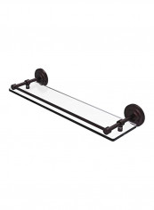Que New Tempered Glass Shelf Brown 22inch