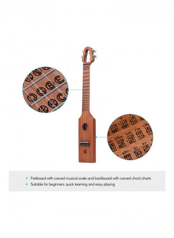 Portable Compact Size With Carved Musical Scale
