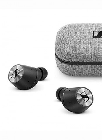 Momentum True Wireless Bluetooth Earbuds With Fingertip Touch Control Black