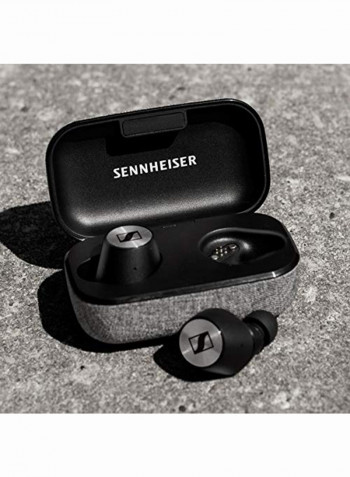 Momentum True Wireless Bluetooth Earbuds With Fingertip Touch Control Black