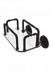 Monte Carlo Wall Mounted Guest Towel Holder Clear/Black 12x6x10inch