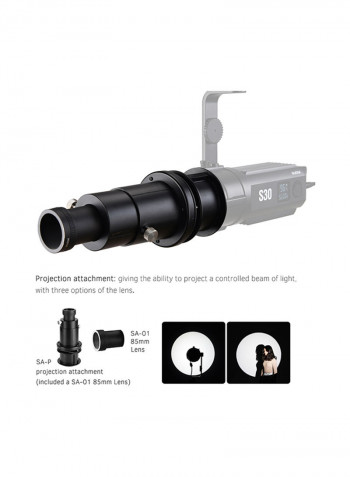 Projection Attachment With SA-01 85mm Lens Black