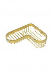 Corner Combination Shower Basket Gold 8.8x1.9x7.4inch