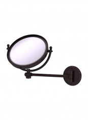 Makeup Mirror With 2X Magnification Black/Clear 8inch