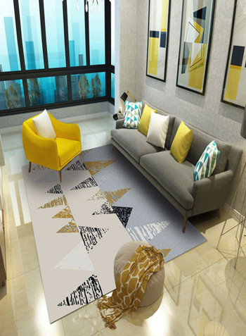 Colour Block Anti-Slip Mat Multicolour 140x200centimeter