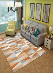 Modern Design Anti-Slip Carpet Multicolour 140x200centimeter