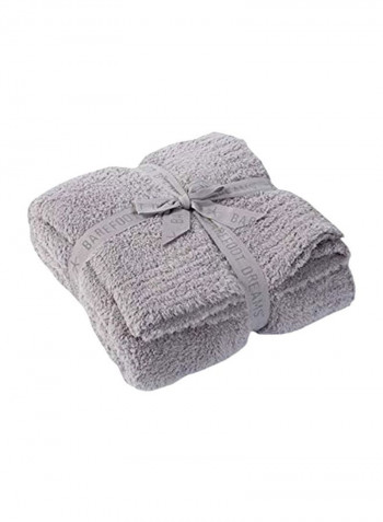Cozy Throw Blanket Grey 54x72inch
