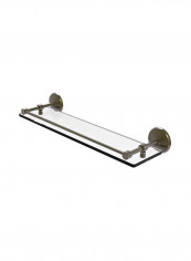 Monte Carlo Collection Gallery Rail Glass Shelf Clear/Silver 22inch