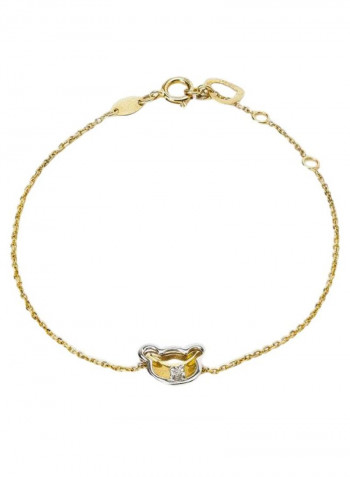 18K Gold Diamond Chain Bracelet